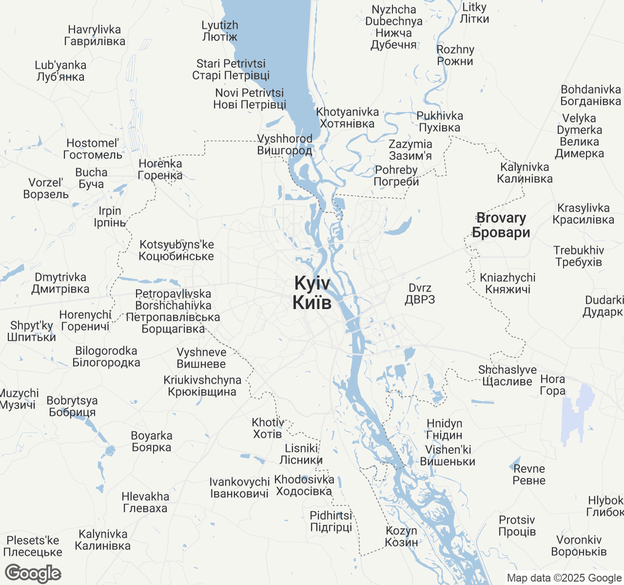 Map of Kyiv